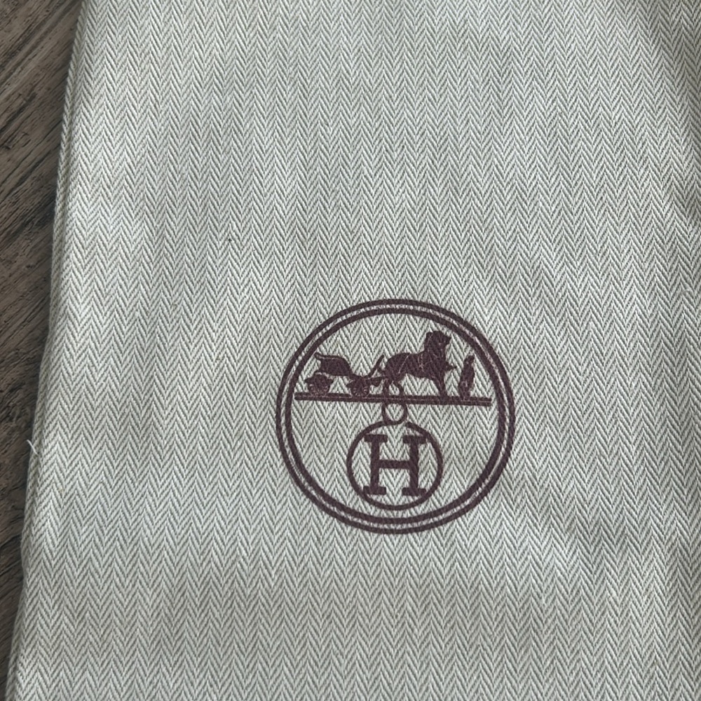 Hermes Cream Drawstring Dustbag - Picture 3 of 4